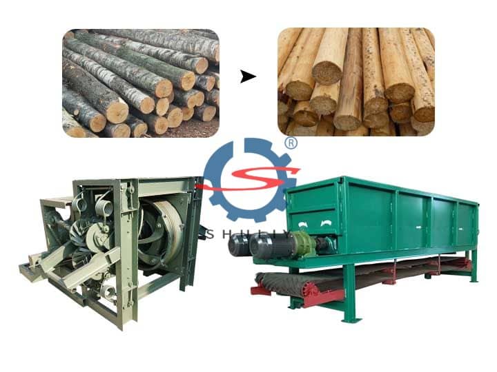 Wood Peeling Machine | Vertical & Trough Log Debarker Shuliy