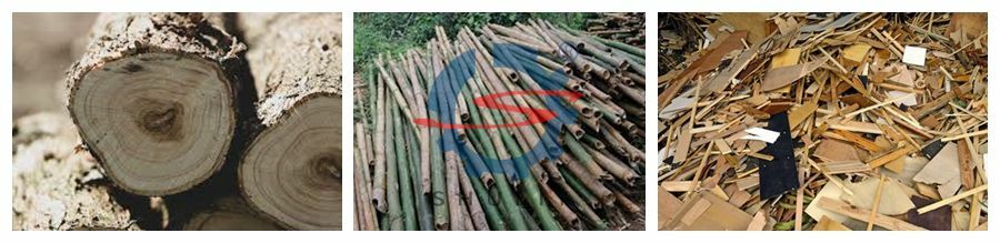 tronco, bambú, tablero de madera