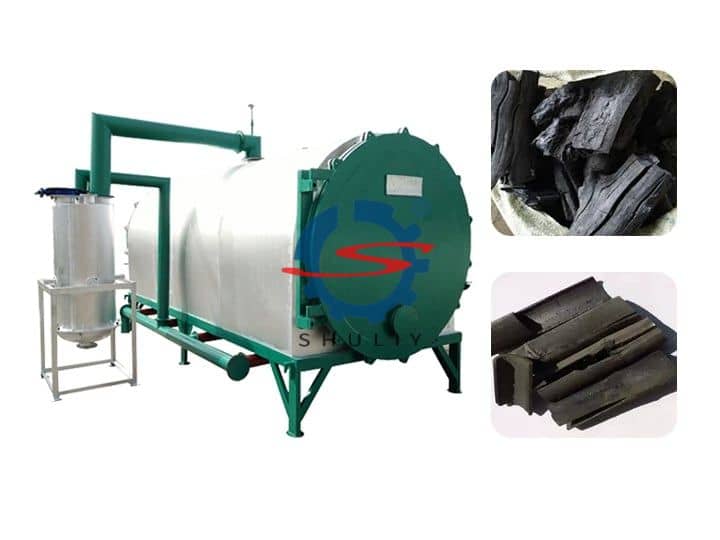 palm kernel shell charcoal making machine