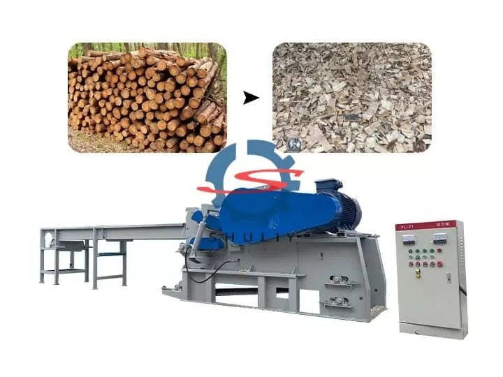 drum wood chipper machine